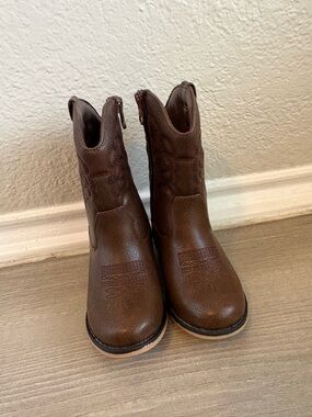 Target Kids Brown Western Pull-On Cowboy Boots